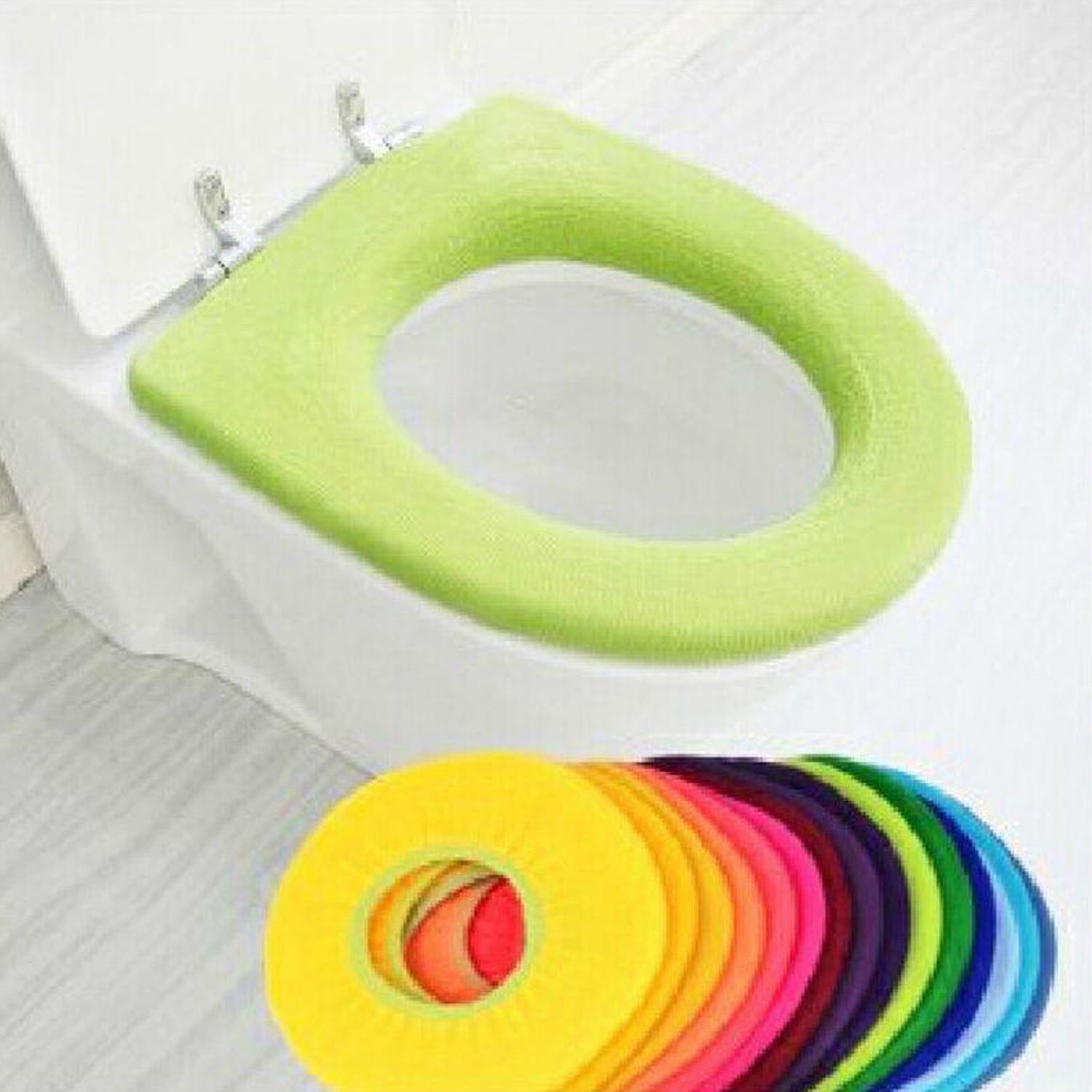4768 Bathroom Soft Thicker Warmer Stretchable Washable Cloth Toilet Seat Cover Pads (1pc) 4768 Bathroom Soft Thicker Warmer Stretchable Washable Cloth Toilet Seat Cover Pads (1pc)